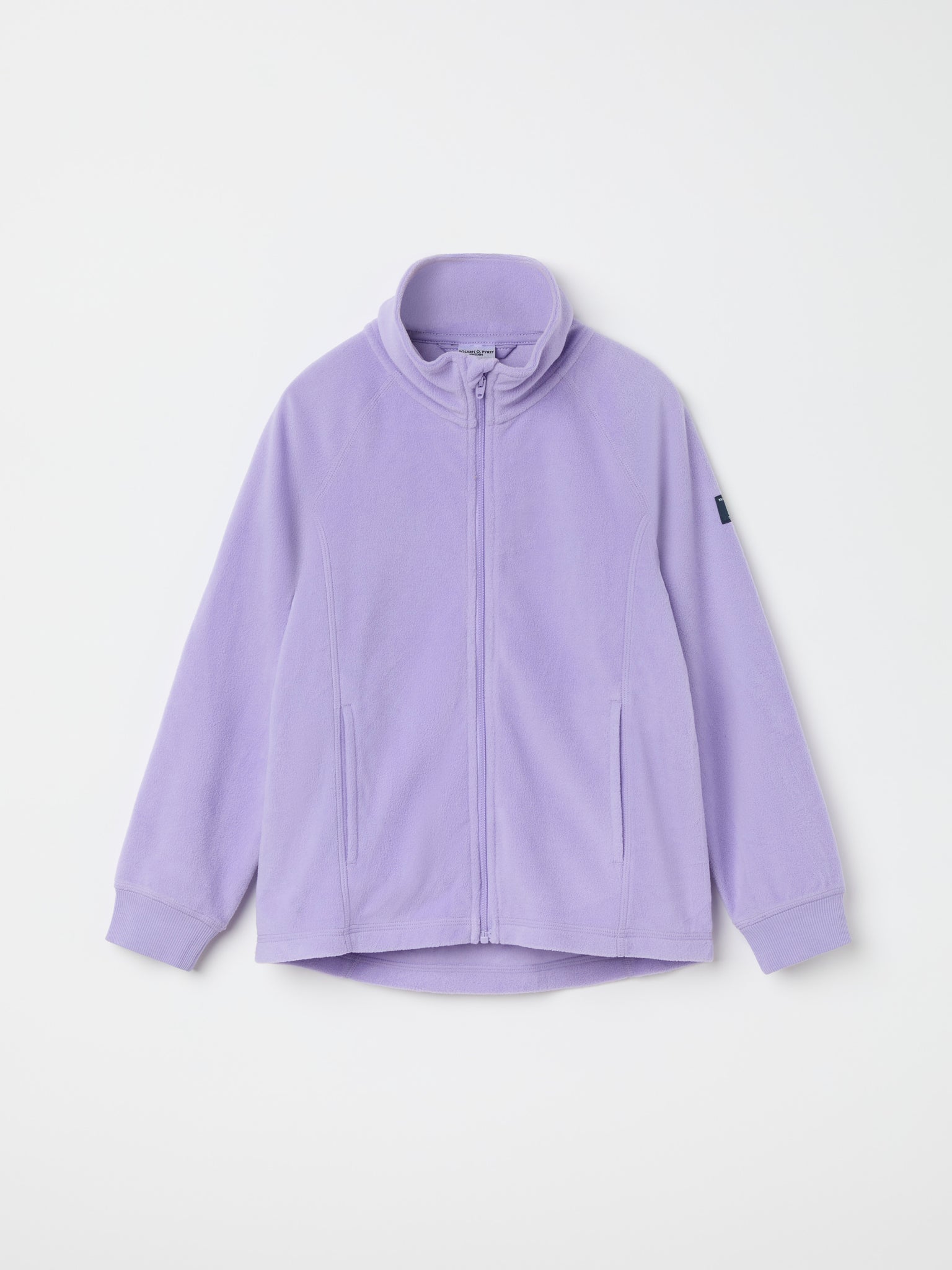 Purple Kids Thermal Fleece Zip Top from the Polarn O. Pyret kidswear collection. Ethically produced kids outerwear.