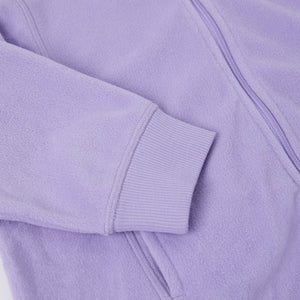 Purple Kids Thermal Fleece Zip Top from the Polarn O. Pyret kidswear collection. Ethically produced kids outerwear.