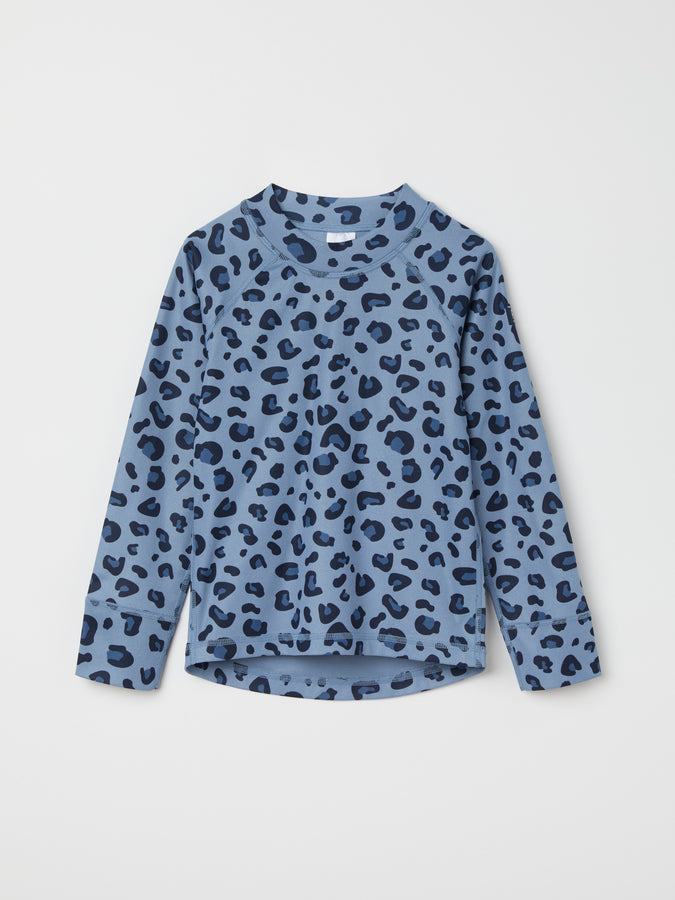 Animal Print Polyester Thermal Kids Top from the Polarn O. Pyret kidswear collection. Made using ethically sourced materials.