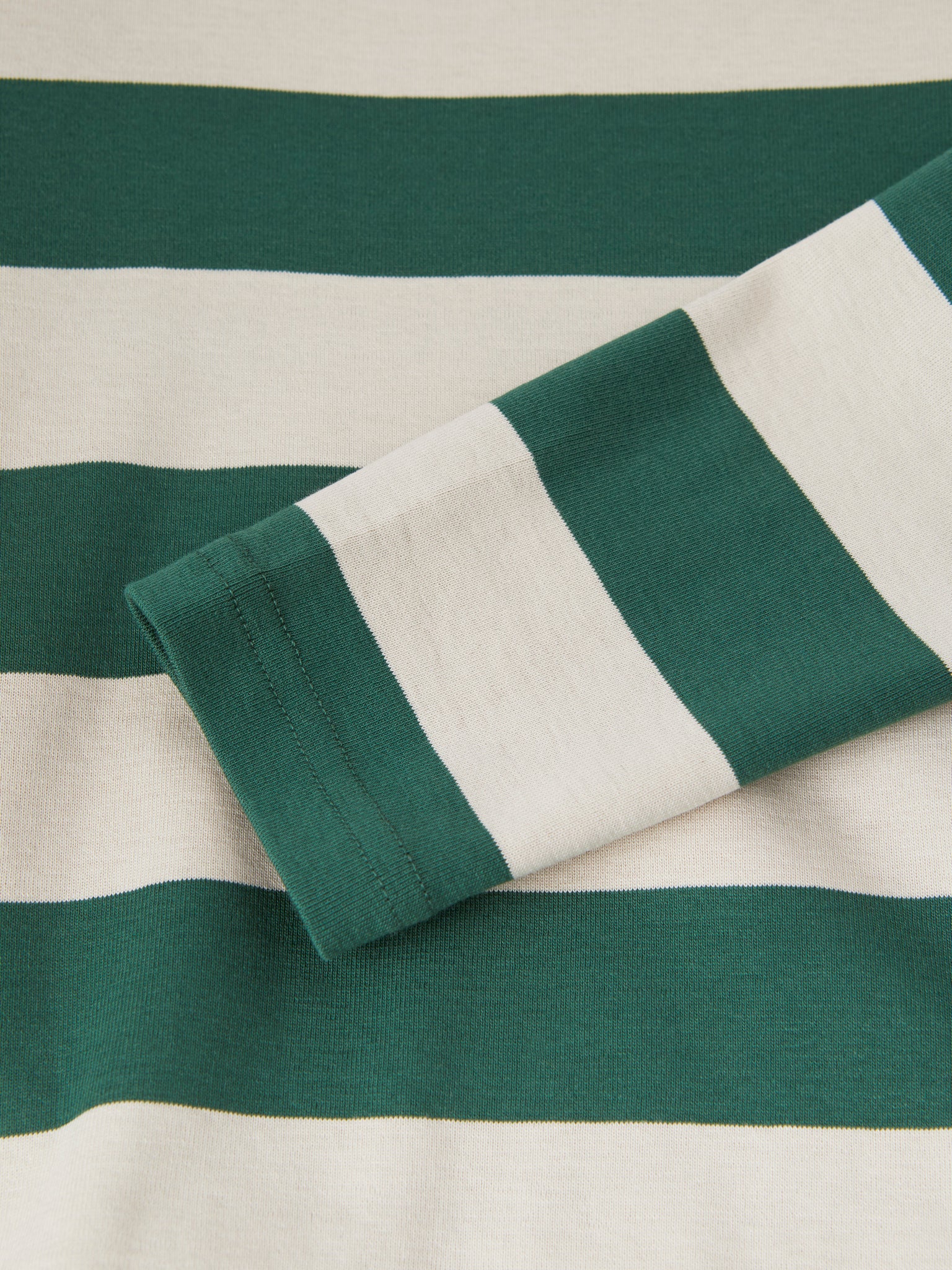 Green Block Stripe Kids Top from Polarn O. Pyret kidswear. Ethically produced kids clothing.