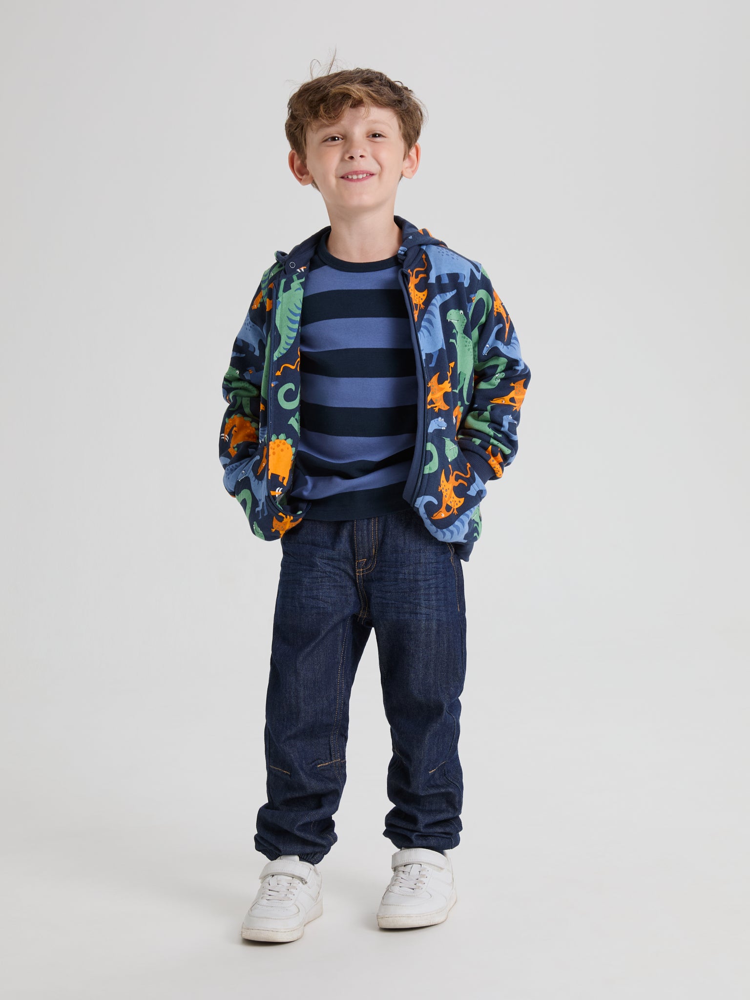 Dinosaur Print Kids Hoodie 5-6y / 116