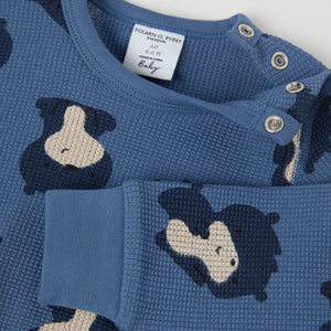 Bear Print Babygrow from the Polarn O. Pyret baby collection. The best ethical kids clothes