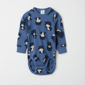 Bear Print Babygrow from the Polarn O. Pyret baby collection. The best ethical kids clothes