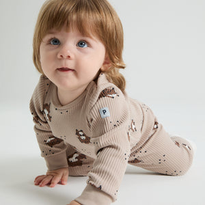 Lynx Print Babygrow 4-6m / 68