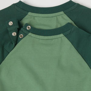 Bear Print Raglan Top from Polarn O. Pyret kidswear. Clothes made using sustainably sourced materials.