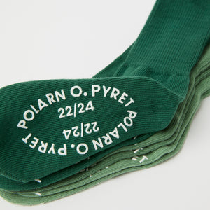 Three Pack Green Antislip Kids Socks from Polarn O. Pyret kidswear. The best ethical kids clothes