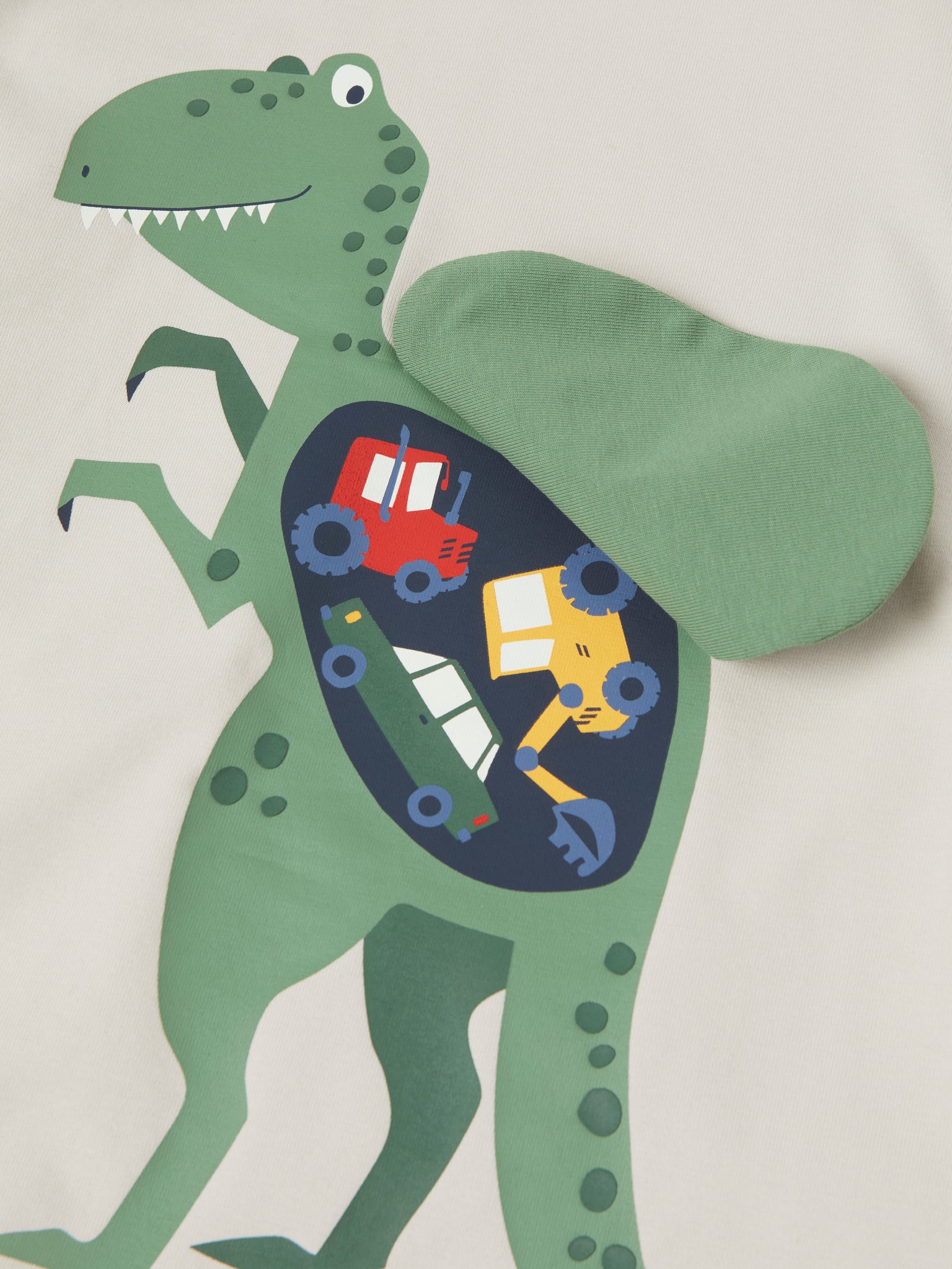 Dinosaur Print Raglan Top from Polarn O. Pyret kidswear. The best ethical kids clothes