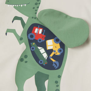 Dinosaur Print Raglan Top from Polarn O. Pyret kidswear. The best ethical kids clothes