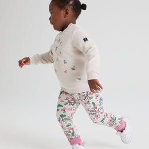 Apple Blossom Print Kids Leggings 5-6y / 116