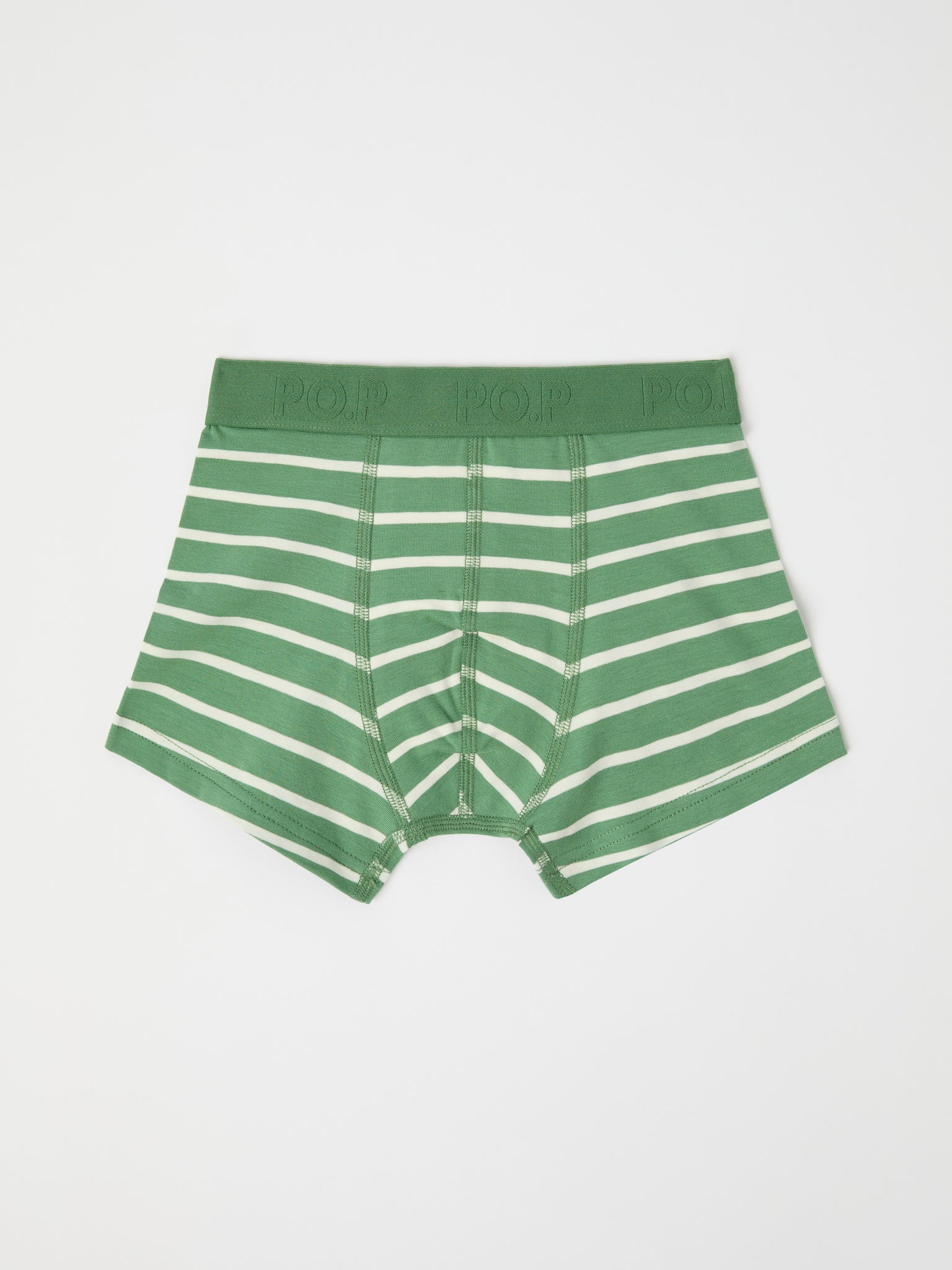  Striped Organic Cotton Boys Boxers from Polarn O. Pyret kidswear. The best ethical kids clothes