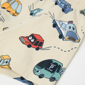 Cotton Boys Boxers with Car Print from Polarn O. Pyret kidswear. Nordic kids clothes made from sustainable sources.