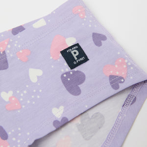 Girls Heart Print Hipster Briefs from Polarn O. Pyret kidswear. Clothes made using sustainably sourced materials.