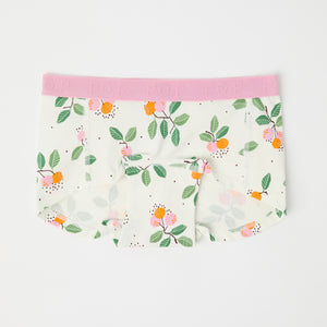 Girls Heart Print Boxer Briefs from Polarn O. Pyret kidswear. Nordic kids clothes made from sustainable sources.