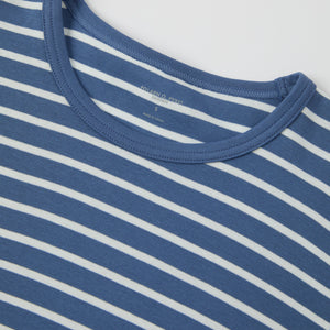 Blue Striped Adult Pyjamas from Polarn O. Pyret kidswear. Ethically produced kids clothing.