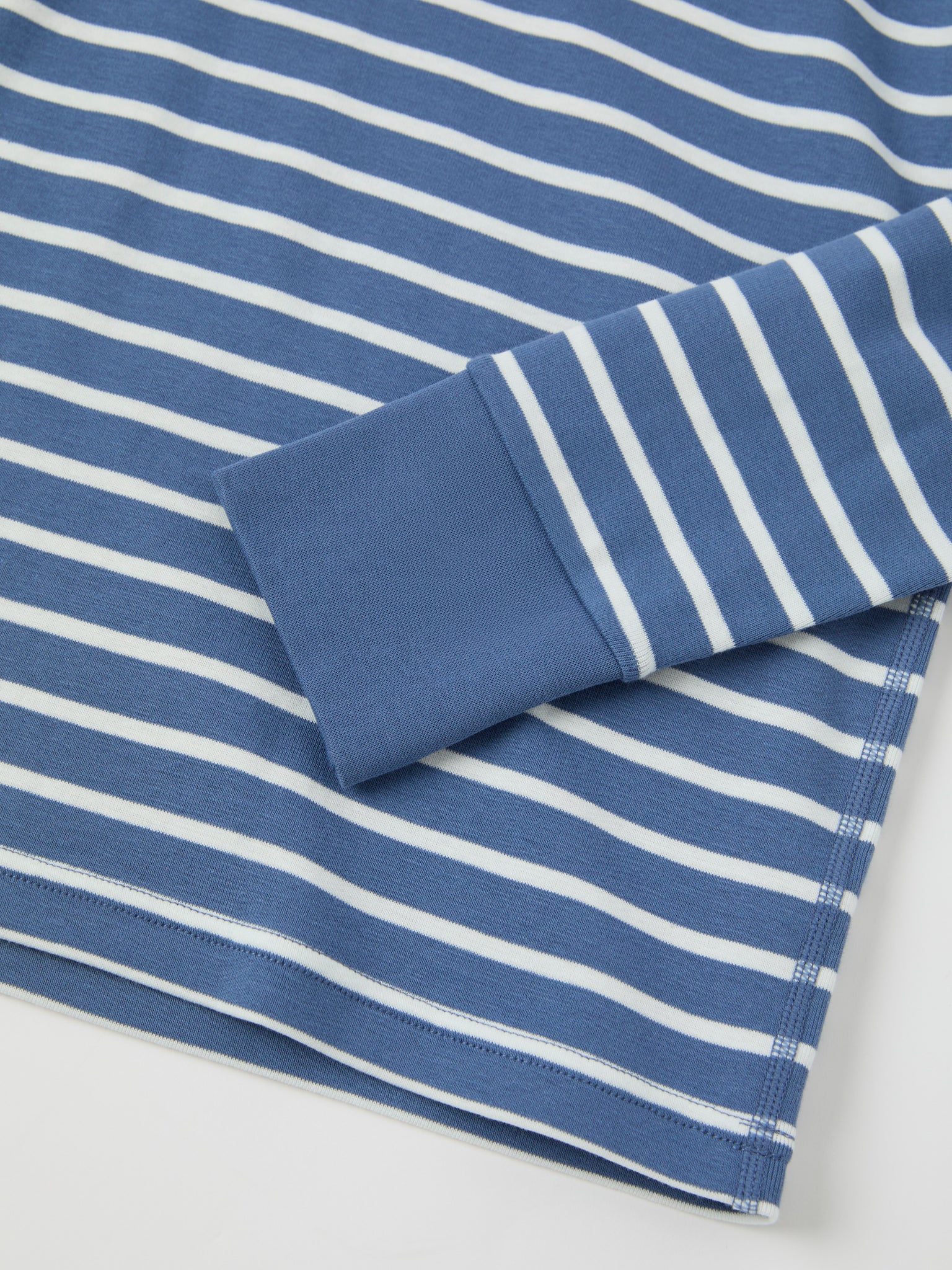 Blue Striped Adult Pyjamas from Polarn O. Pyret kidswear. Ethically produced kids clothing.