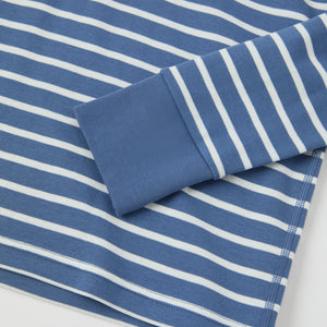 Blue Striped Adult Pyjamas from Polarn O. Pyret kidswear. Ethically produced kids clothing.