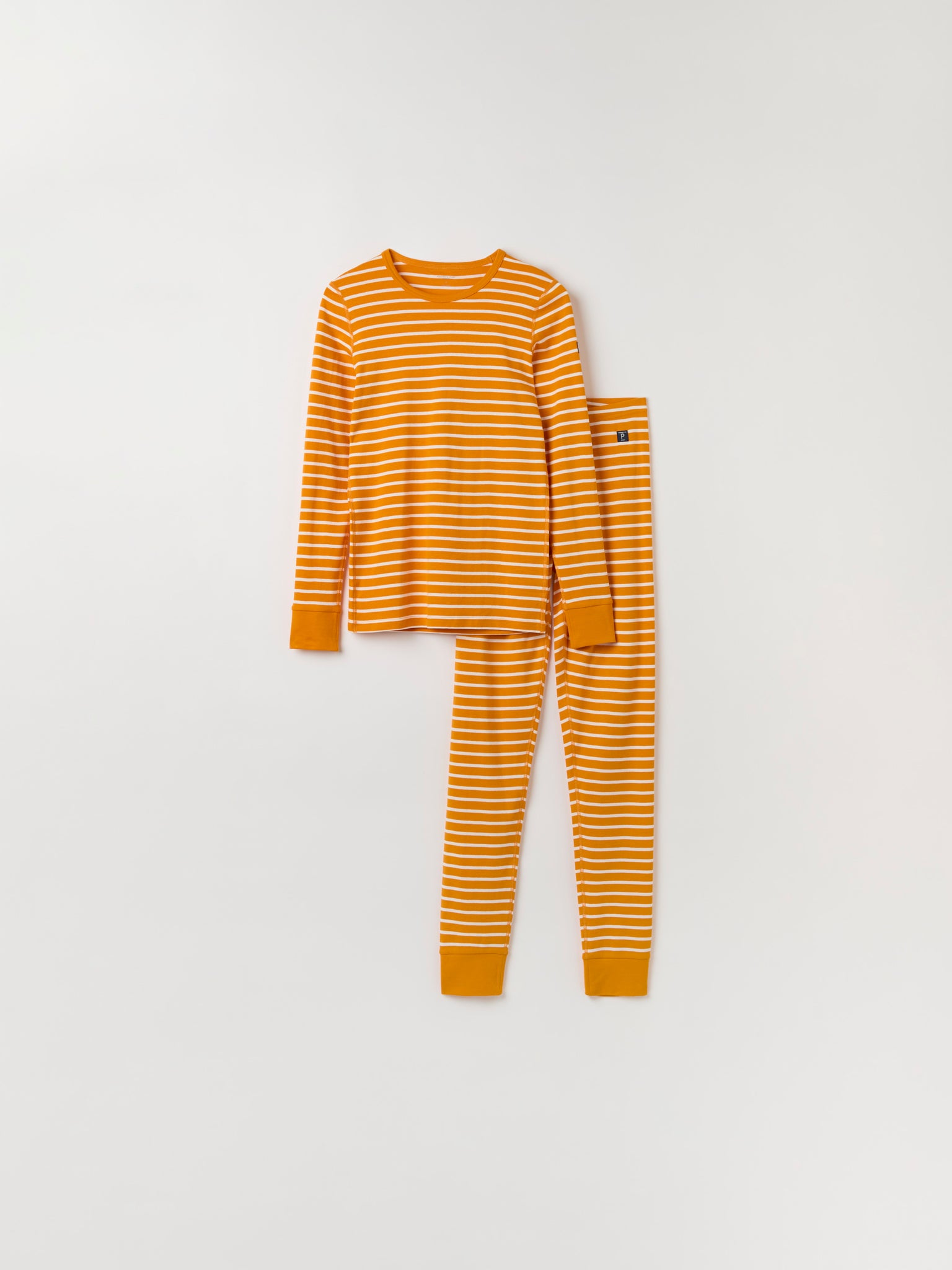 Yellow Striped Adult Pyjamas from Polarn O. Pyret kidswear. The best ethical kids clothes