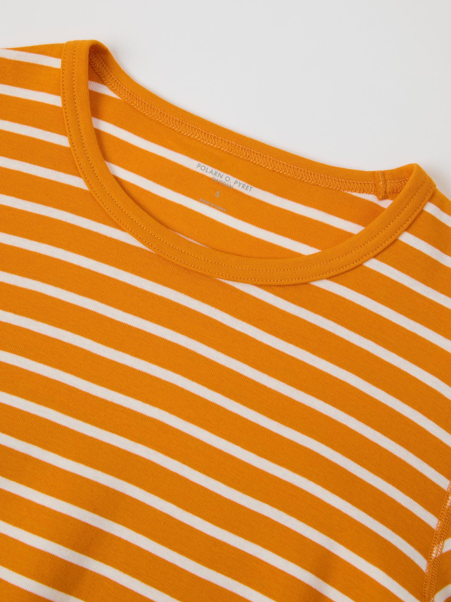 Yellow Striped Adult Pyjamas from Polarn O. Pyret kidswear. The best ethical kids clothes