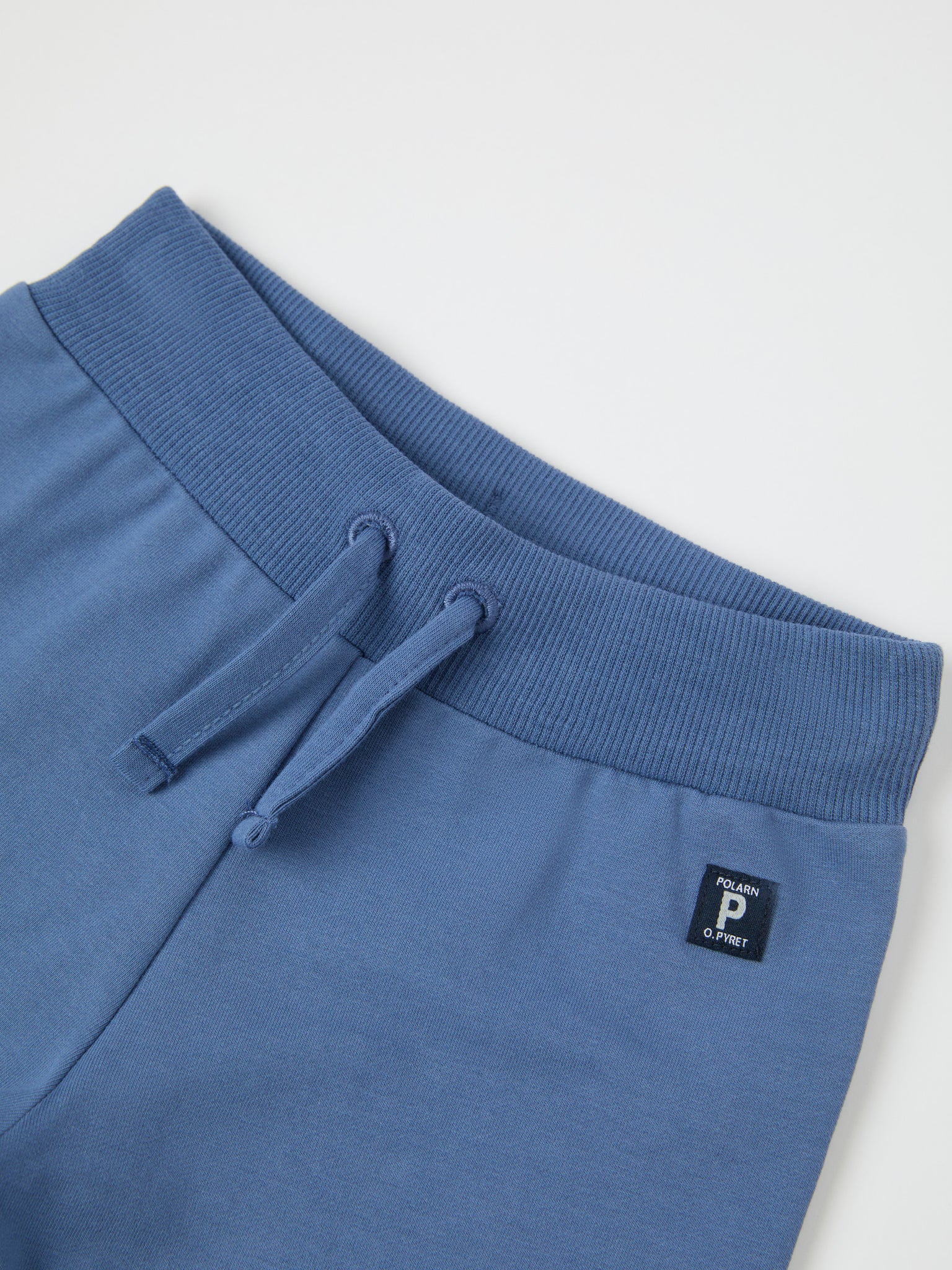 Blue  Cotton Baby Leggings from the Polarn O. Pyret baby collection. Clothes made using sustainably sourced materials.