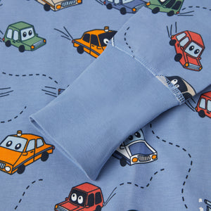 Car Print Kids Pyjamas from Polarn O. Pyret kidswear. Ethically produced kids clothing.