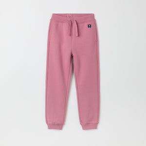 Pink Organic Kids Joggers from Polarn O. Pyret kidswear. The best ethical kids clothes