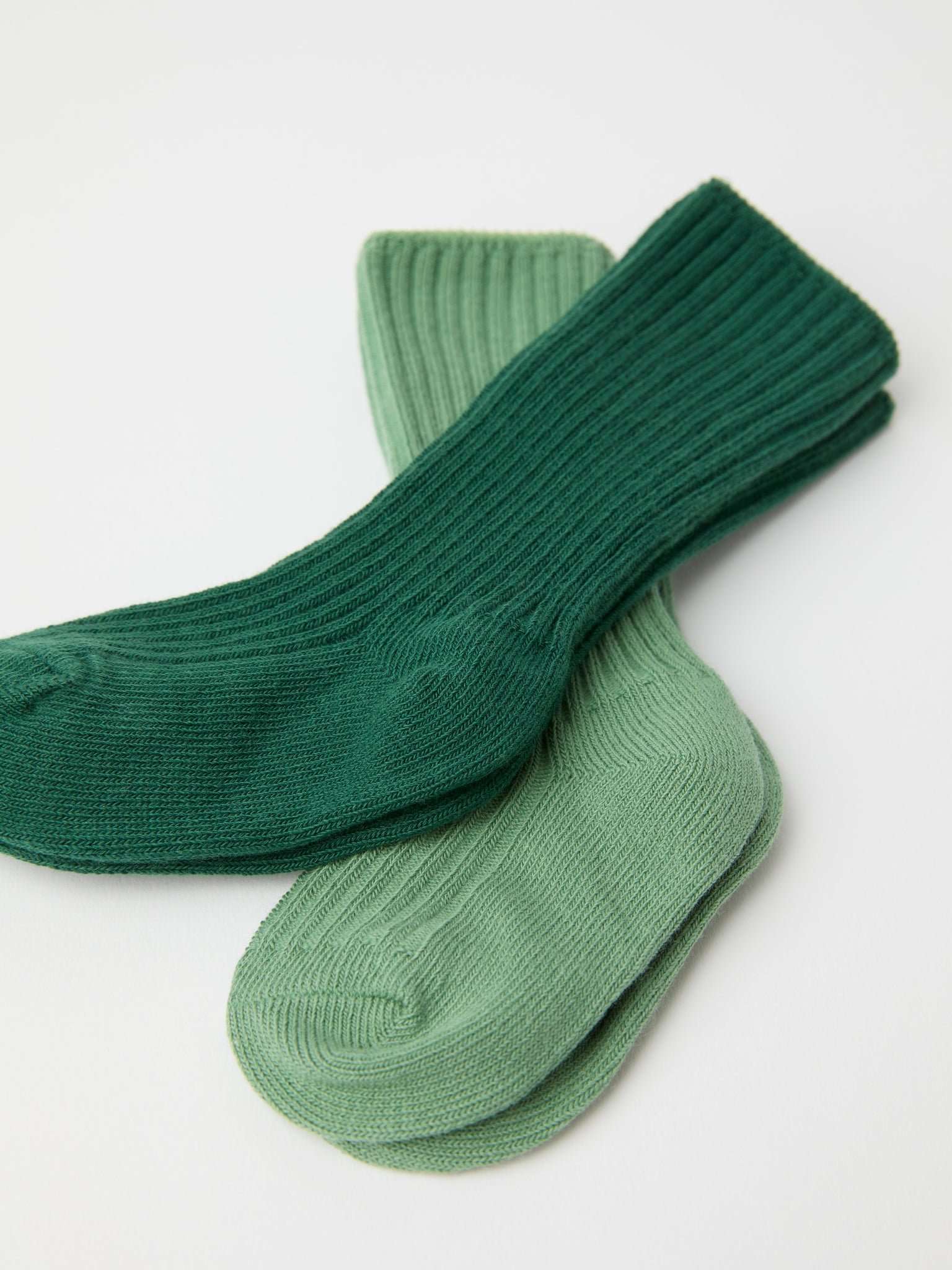 Two Pack Green Baby Socks from the Polarn O. Pyret baby collection. The best ethical kids clothes