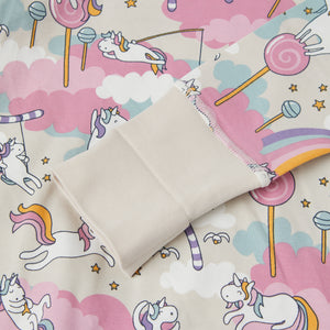 Unicorn Print Kids Pyjamas from Polarn O. Pyret kidswear. Clothes made using sustainably sourced materials.