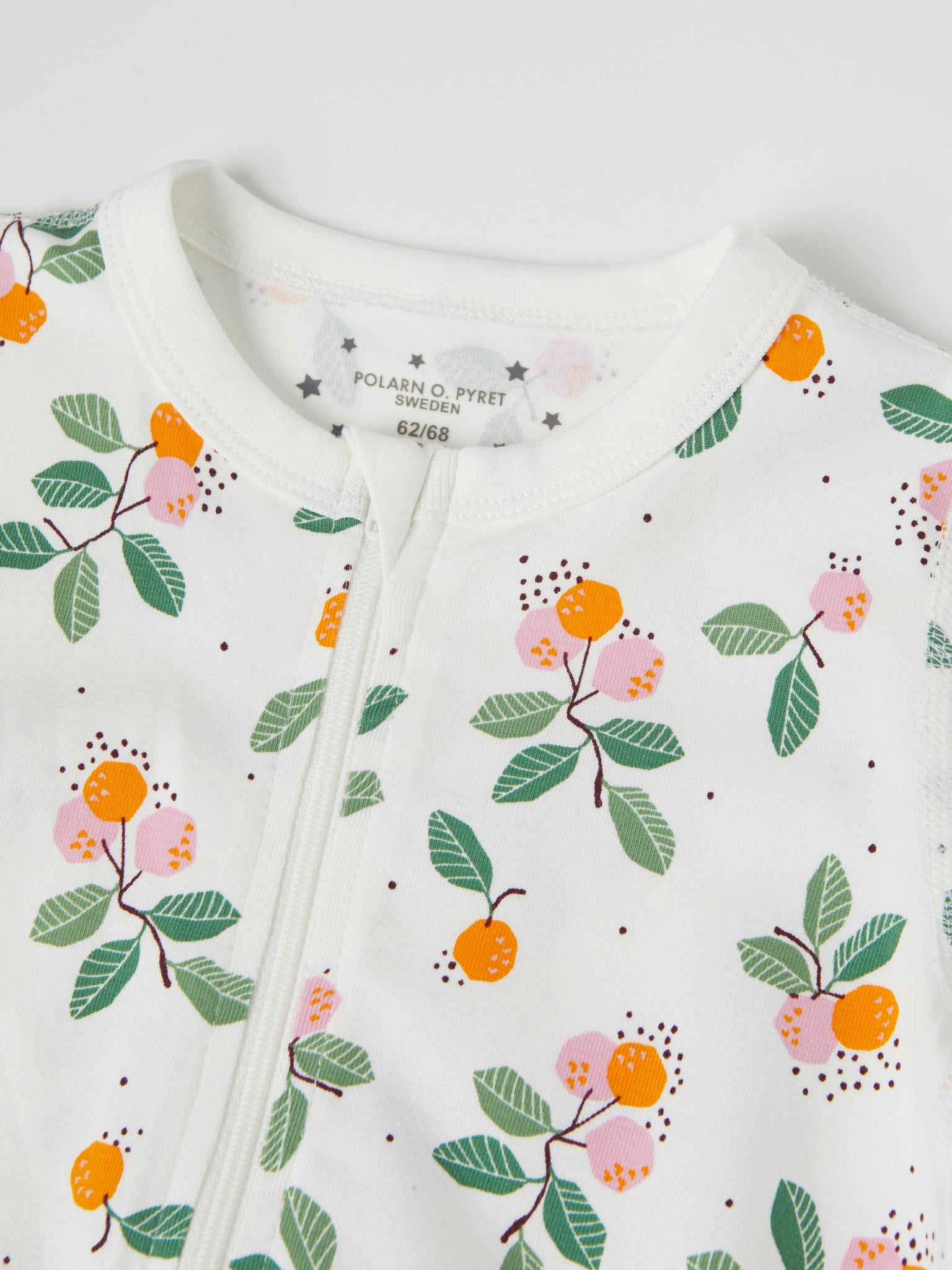 Heart  Print Cotton Baby Sleepsuit from the Polarn O. Pyret baby collection. The best ethical kids clothes