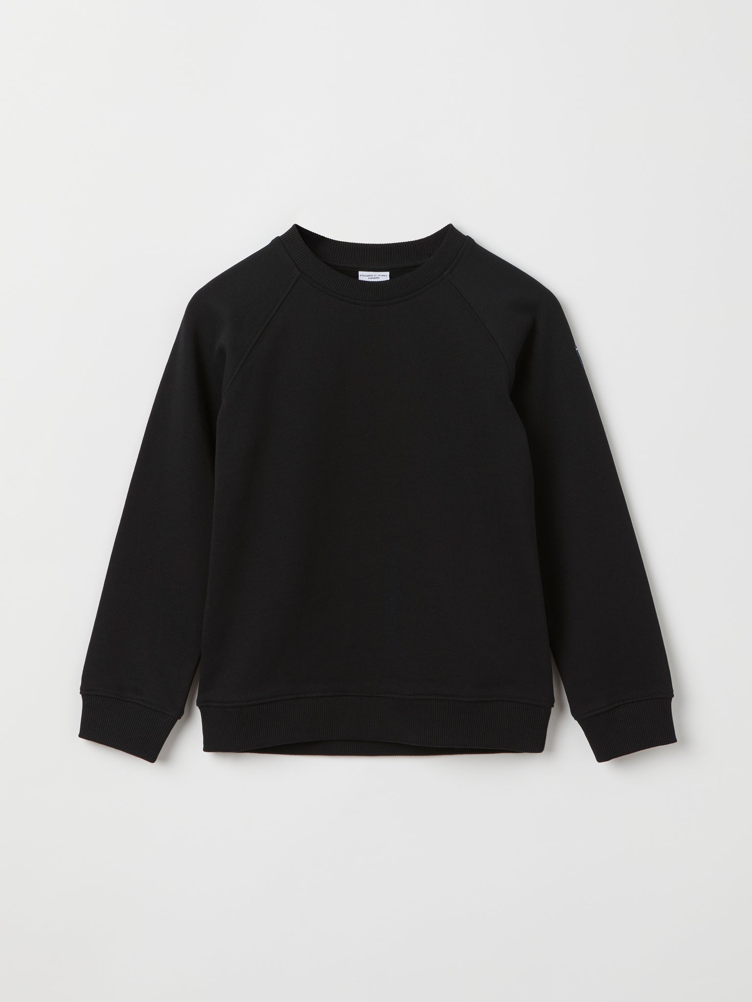 Black Kids Sweatshirt from Polarn O. Pyret kidswear. Ethically produced kids clothing.