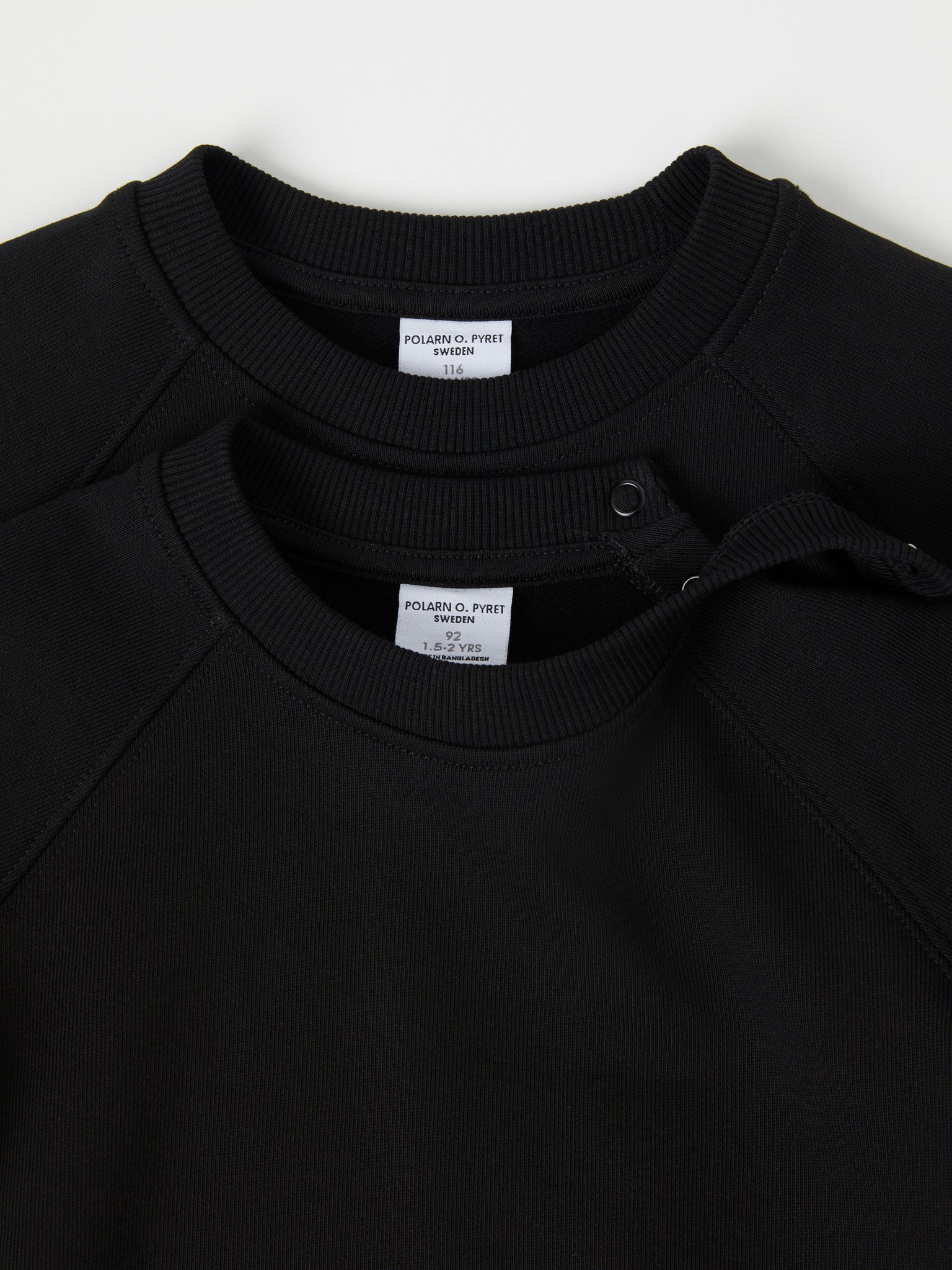 Black Kids Sweatshirt from Polarn O. Pyret kidswear. Ethically produced kids clothing.