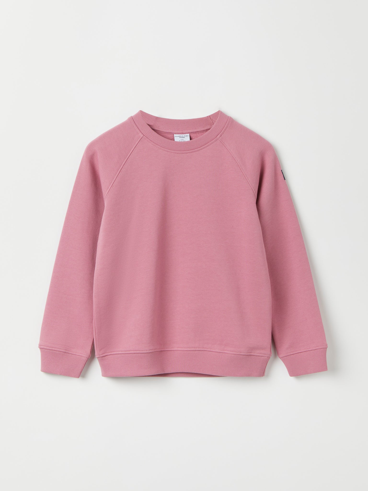 Pink Kids Sweatshirt from Polarn O. Pyret kidswear. The best ethical kids clothes