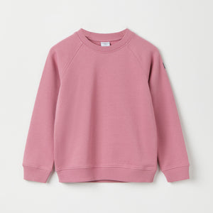 Pink Kids Sweatshirt from Polarn O. Pyret kidswear. The best ethical kids clothes