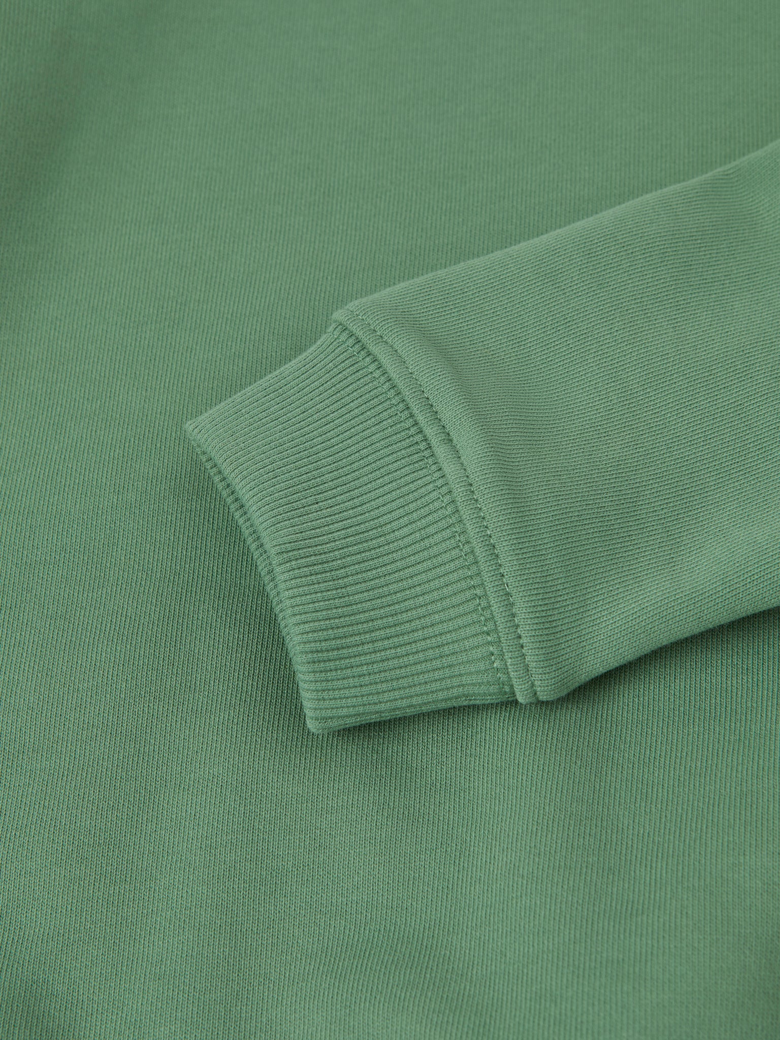 Green Kids Sweatshirt from Polarn O. Pyret kidswear. Clothes made using sustainably sourced materials.