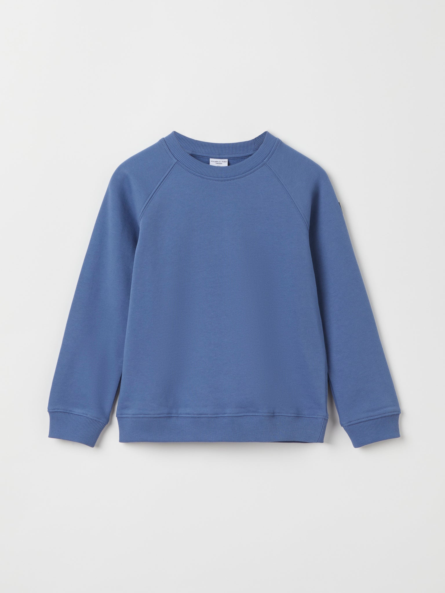 Blue Kids Sweatshirt from Polarn O. Pyret kidswear. Ethically produced kids clothing.