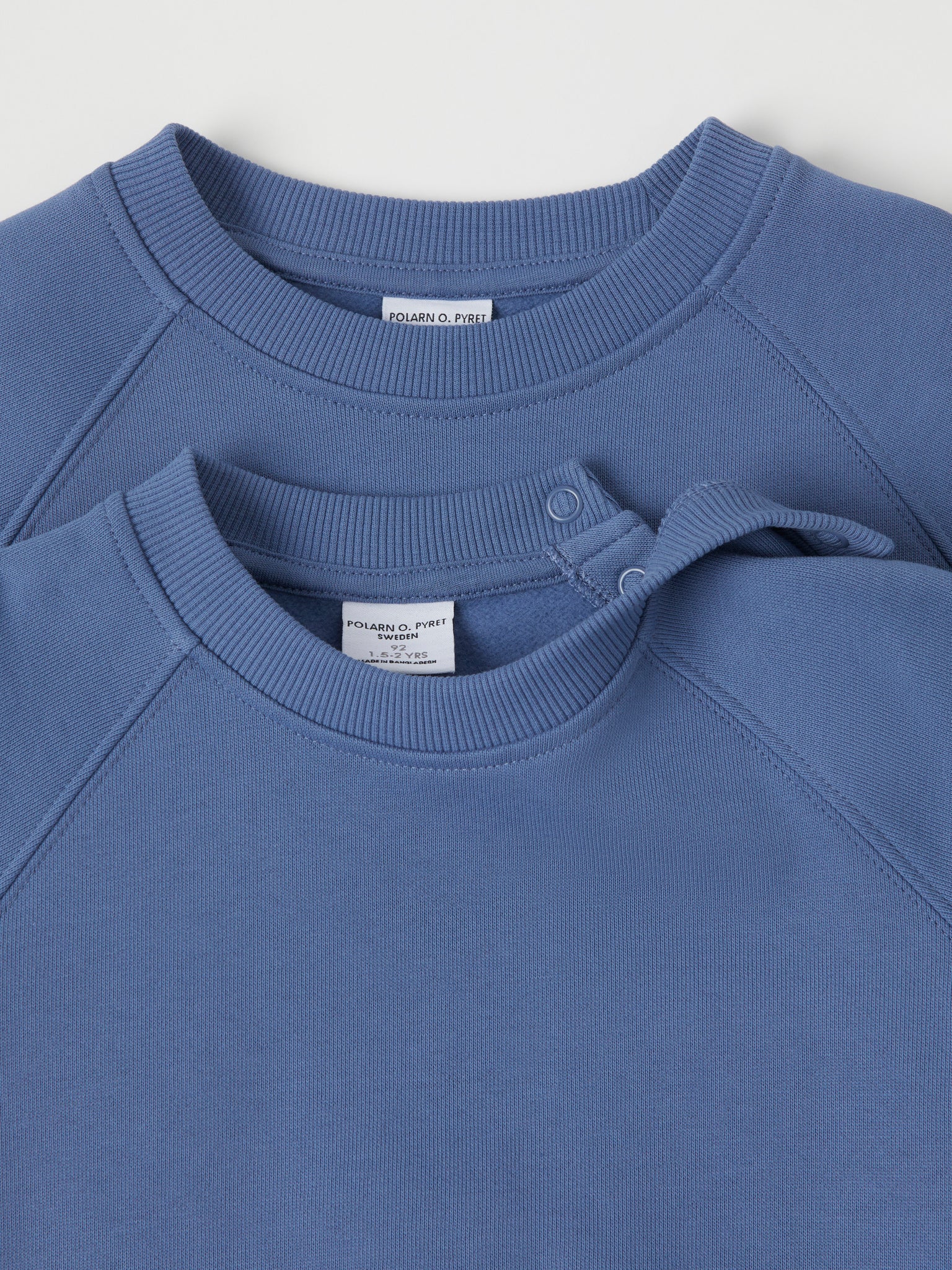 Blue Kids Sweatshirt from Polarn O. Pyret kidswear. Ethically produced kids clothing.