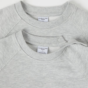 Grey Kids Sweatshirt from Polarn O. Pyret kidswear. Clothes made using sustainably sourced materials.