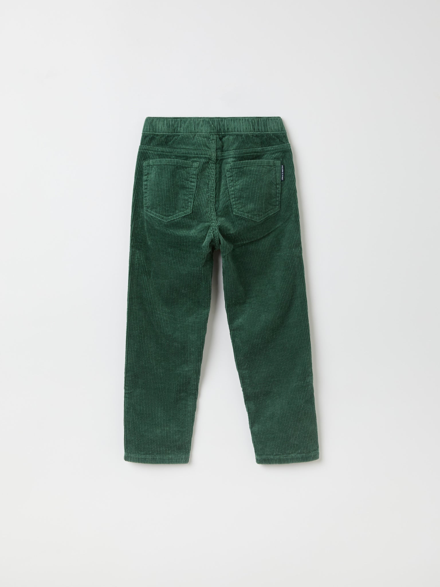 Green Pin Cord Kids Jeans from Polarn O. Pyret kidswear. Clothes made using sustainably sourced materials.