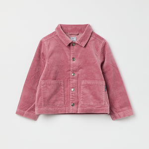 Pink Corduroy Kids Jacket from Polarn O. Pyret kidswear. Clothes made using sustainably sourced materials.