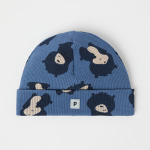 Bear Print Baby Beanie Hat from the Polarn O. Pyret baby collection. The best ethical kids clothes