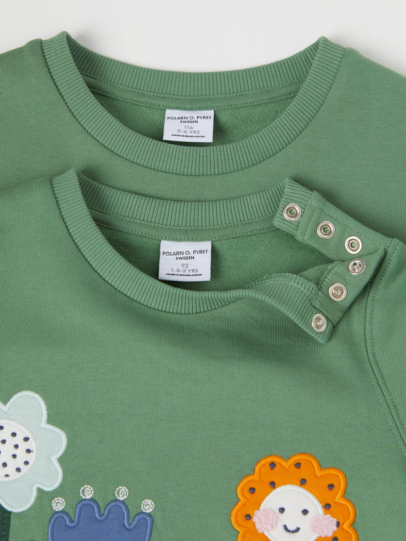 Floral Print Kids Sweatshirt from Polarn O. Pyret kidswear. Ethically produced kids clothing.