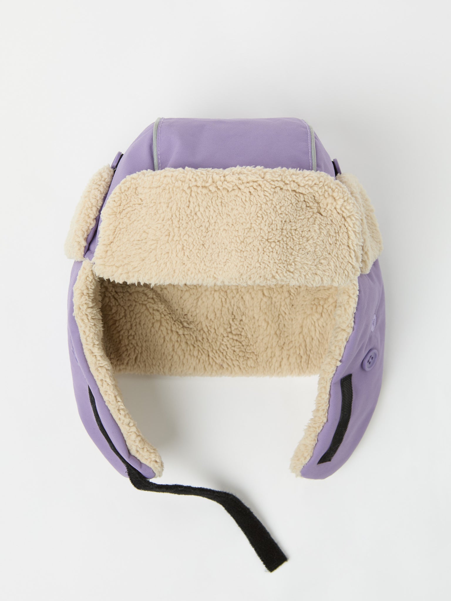 Purple Kids Fur Trim Hat from the Polarn O. Pyret kidswear collection. Ethically produced kids outerwear.