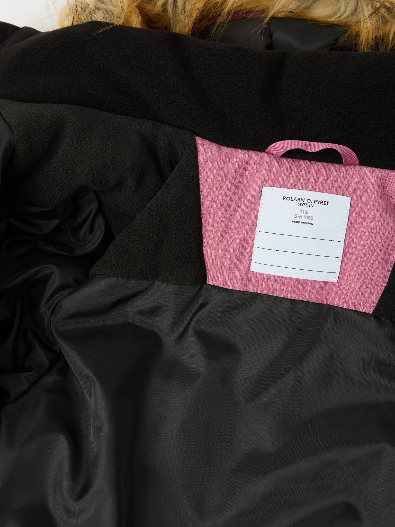 Pink Padded Waterproof Kids Coat from the Polarn O. Pyret kidswear collection. Ethically produced kids outerwear.