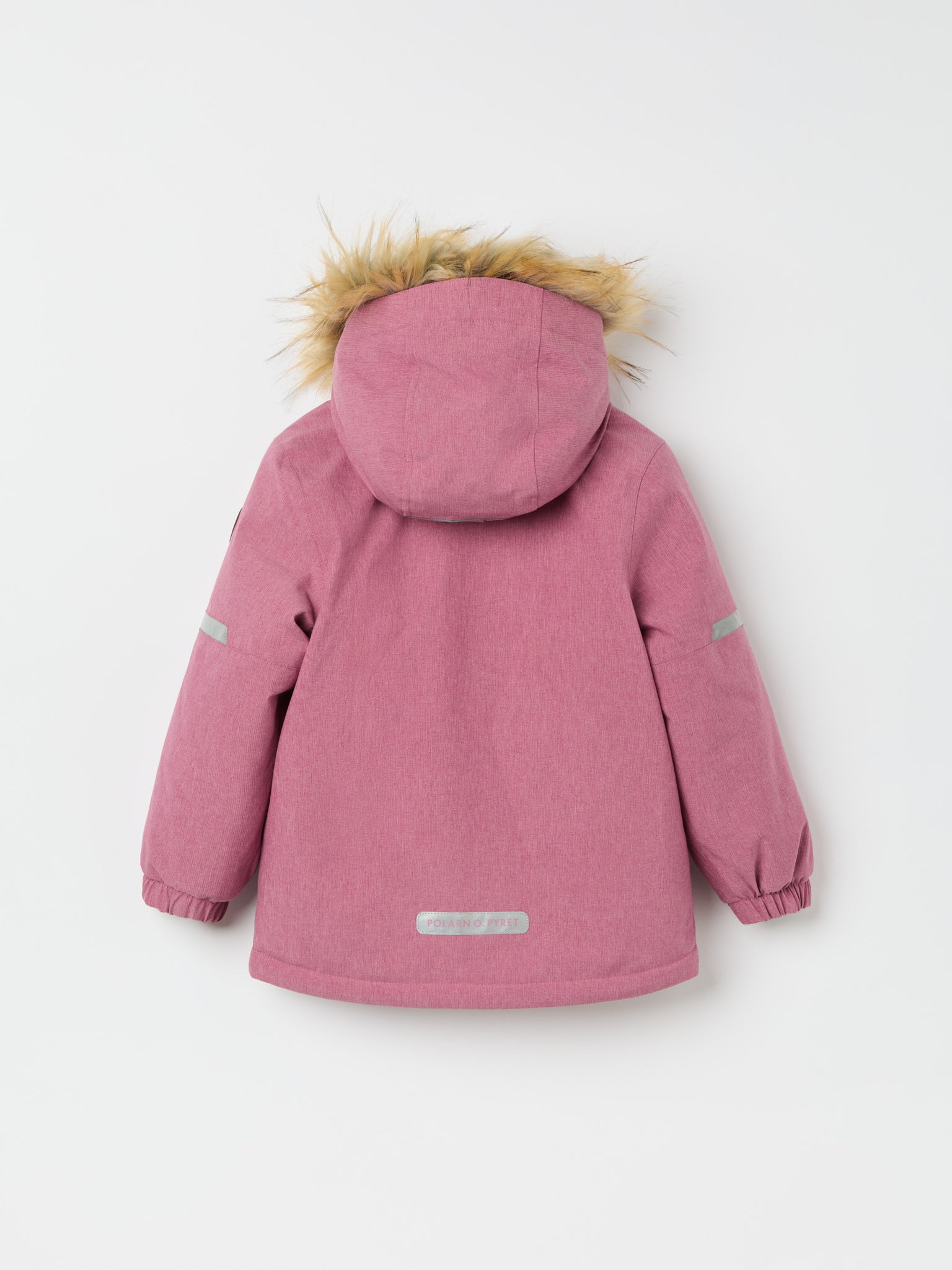 Pink Padded Waterproof Kids Coat from the Polarn O. Pyret kidswear collection. Ethically produced kids outerwear.