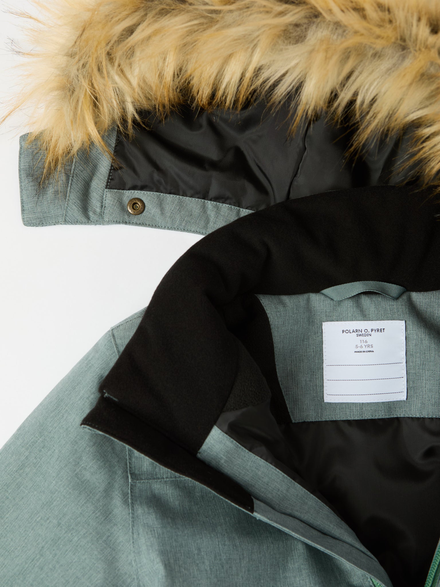 Green Padded Waterproof Kids Coat from the Polarn O. Pyret kidswear collection. Made using ethically sourced materials.