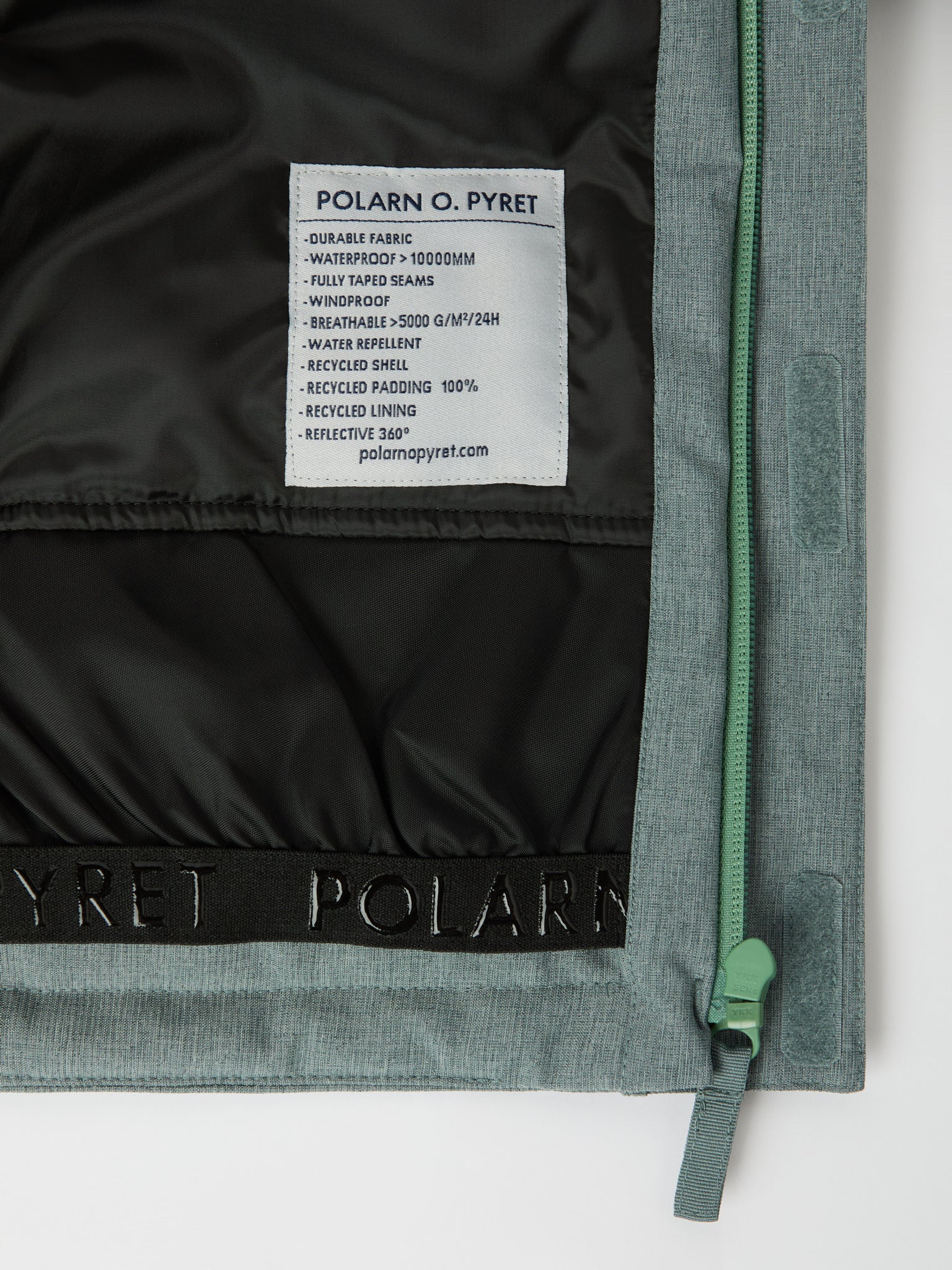 Green Padded Waterproof Kids Coat from the Polarn O. Pyret kidswear collection. Made using ethically sourced materials.