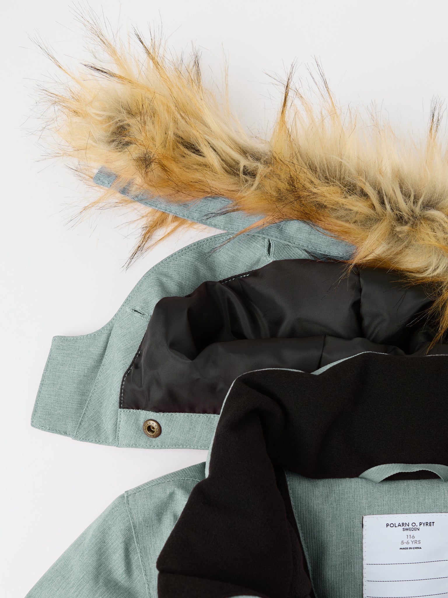 Green Padded Waterproof Kids Coat from the Polarn O. Pyret kidswear collection. Made using ethically sourced materials.