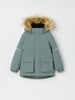 Green Padded Waterproof Kids Coat from the Polarn O. Pyret kidswear collection. Made using ethically sourced materials.