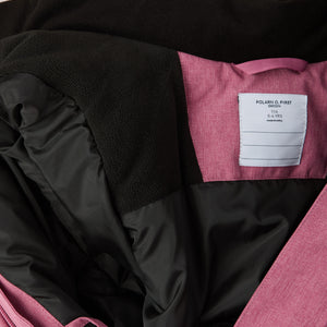 Pink Waterproof Padded Kids Overall from the Polarn O. Pyret kidswear collection. Made using ethically sourced materials.