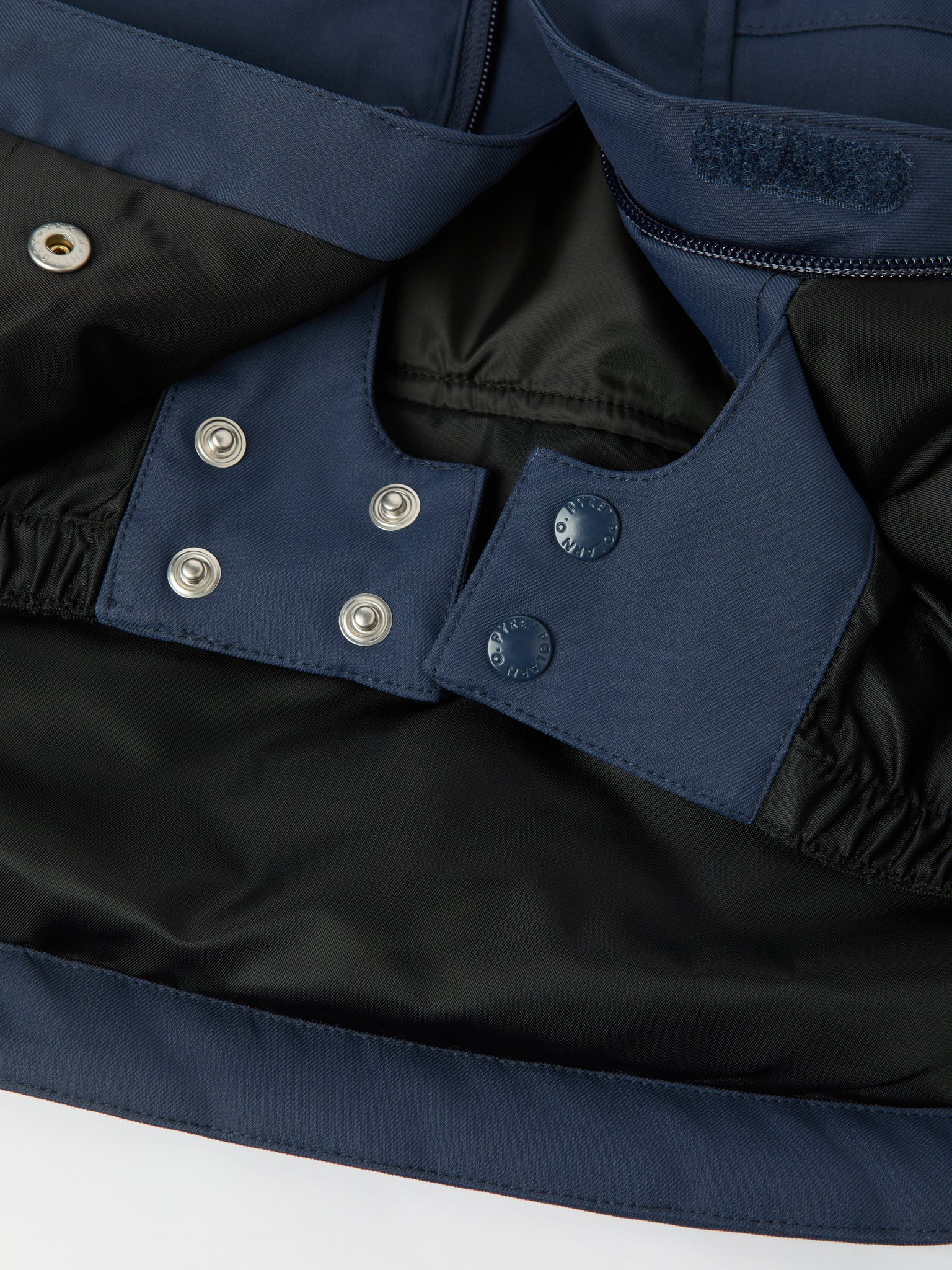 Navy Padded Kids Ski Jackets from the Polarn O. Pyret kidswear collection. The best ethical kids outerwear.