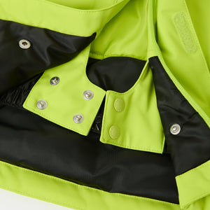 Yellow Padded Kids Ski Jackets from the Polarn O. Pyret kidswear collection. Quality kids clothing made to last.